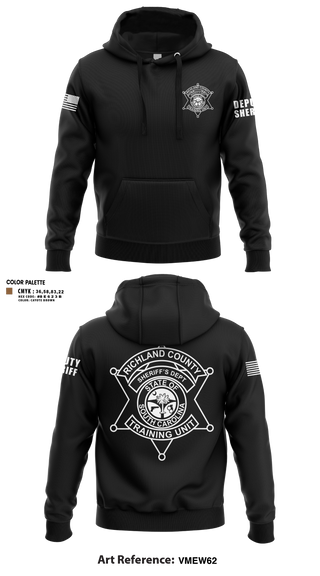 Hoodie, Richland County Sheriff's Department Training Unit, Police, Teamtime, Team time, sublimation, custom sports apparel, team uniforms, spirit wear, spiritwear, sports uniforms, custom shirts, team store, custom team store, fundraiser sports, apparel fundraiser