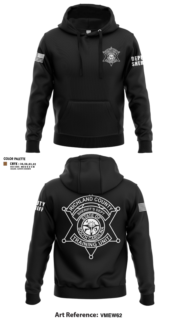 Hoodie, Richland County Sheriff's Department Training Unit, Police, Teamtime, Team time, sublimation, custom sports apparel, team uniforms, spirit wear, spiritwear, sports uniforms, custom shirts, team store, custom team store, fundraiser sports, apparel fundraiser