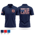 Vance AFB Fire & Emergency Services Short Sleeve Performance Polo - 1