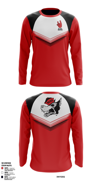 Nc state Wolfpack 89789962 Long Sleeve Performance Shirt 1