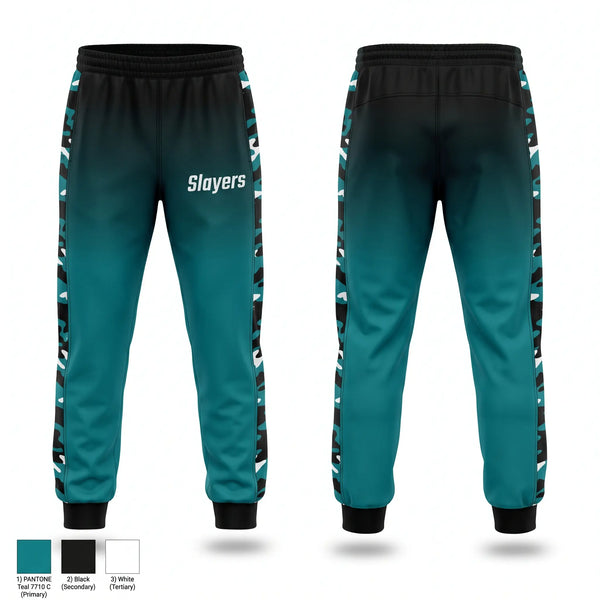 Sweatpants, Slayers, Softball, Teamtime, Team time, sublimation, custom sports apparel, team uniforms, spirit wear, spiritwear, sports uniforms, custom shirts, team store, custom team store, fundraiser sports, apparel fundraiser