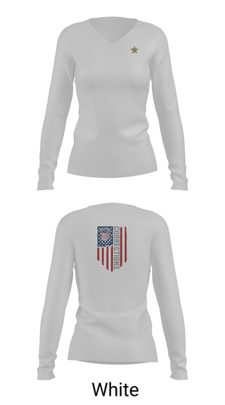 Womens Long Sleeve Vneck Shirt, Ottawa County Sheriff’s Office, Police, Teamtime, Team time, sublimation, custom sports apparel, team uniforms, spirit wear, spiritwear, sports uniforms, custom shirts, team store, custom team store, fundraiser sports, apparel fundraiser