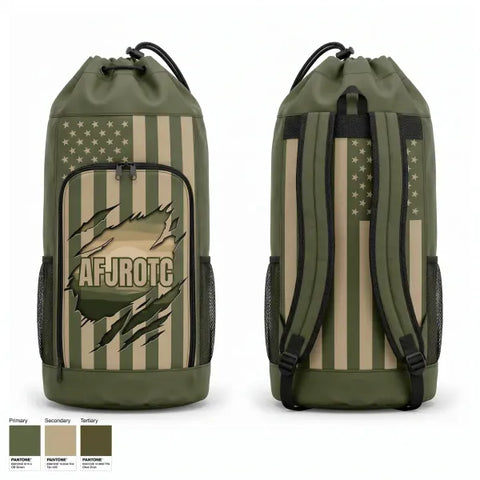 Gear Bag, Afjrotc, Air Force, Teamtime, Team time, sublimation, custom sports apparel, team uniforms, spirit wear, spiritwear, sports uniforms, custom shirts, team store, custom team store, fundraiser sports, apparel fundraiser