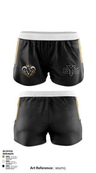 Womens Shorts, GYS, Spirit Store, Teamtime, Team time, sublimation, custom sports apparel, team uniforms, spirit wear, spiritwear, sports uniforms, custom shirts, team store, custom team store, fundraiser sports, apparel fundraiser