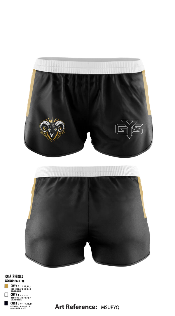 Womens Shorts, GYS, Spirit Store, Teamtime, Team time, sublimation, custom sports apparel, team uniforms, spirit wear, spiritwear, sports uniforms, custom shirts, team store, custom team store, fundraiser sports, apparel fundraiser