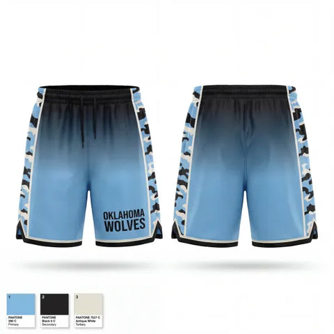 Athletic Shorts With Pockets, Oklahoma Wolves, Women's Basketball, Teamtime, Team time, sublimation, custom sports apparel, team uniforms, spirit wear, spiritwear, sports uniforms, custom shirts, team store, custom team store, fundraiser sports, apparel fundraiser