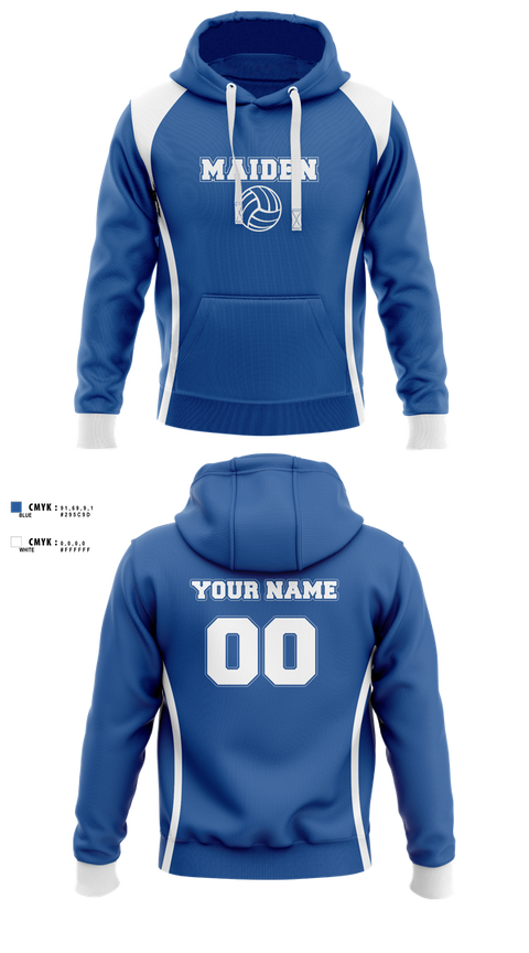 Hoodie, Maiden High School Volleyball, Women's Volleyball, Teamtime, Team time, sublimation, custom sports apparel, team uniforms, spirit wear, spiritwear, sports uniforms, custom shirts, team store, custom team store, fundraiser sports, apparel fundraiser