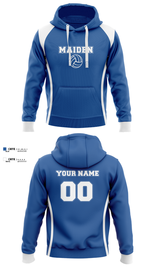 Hoodie, Maiden High School Volleyball, Women's Volleyball, Teamtime, Team time, sublimation, custom sports apparel, team uniforms, spirit wear, spiritwear, sports uniforms, custom shirts, team store, custom team store, fundraiser sports, apparel fundraiser