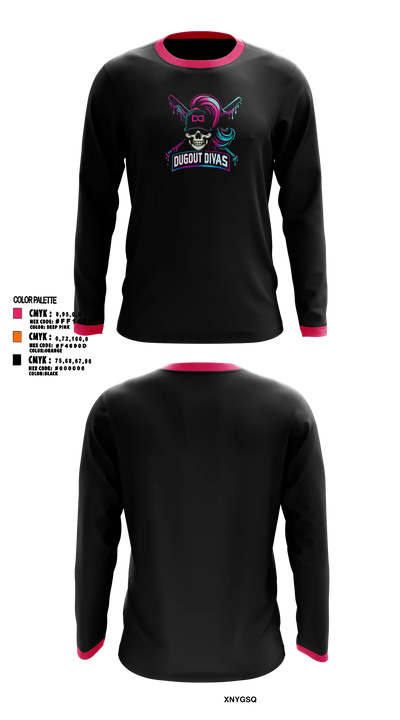 Dugout divas 33189560 Long Sleeve Performance Shirt - 5