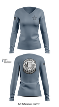 District I Street Crimes 1468514 Women's Long Sleeve V-neck Shirt - 105