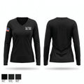 Blue Springs Vol. Fire 832485 Women's Long Sleeve V-neck Shirt - 1