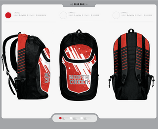 Gear Bag, North Attleborough High School Cheer, Cheer, Teamtime, Team time, sublimation, custom sports apparel, team uniforms, spirit wear, spiritwear, sports uniforms, custom shirts, team store, custom team store, fundraiser sports, apparel fundraiser