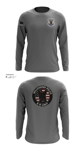 Long Sleeve Performance Shirt, Willoughby Police K9 Unit, Police, Teamtime, Team time, sublimation, custom sports apparel, team uniforms, spirit wear, spiritwear, sports uniforms, custom shirts, team store, custom team store, fundraiser sports, apparel fundraiser