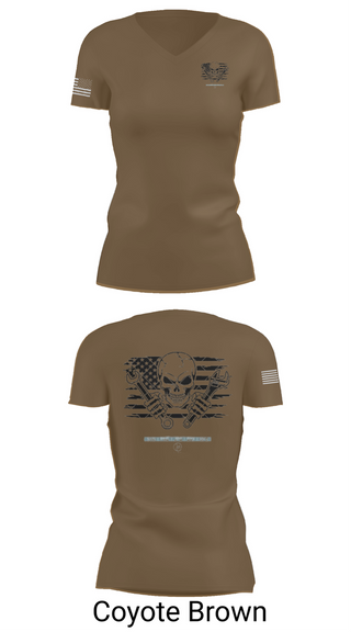 Womens Short Sleeve Vneck Shirt, 1245th Transportation Company, , Teamtime, Team time, sublimation, custom sports apparel, team uniforms, spirit wear, spiritwear, sports uniforms, custom shirts, team store, custom team store, fundraiser sports, apparel fundraiser