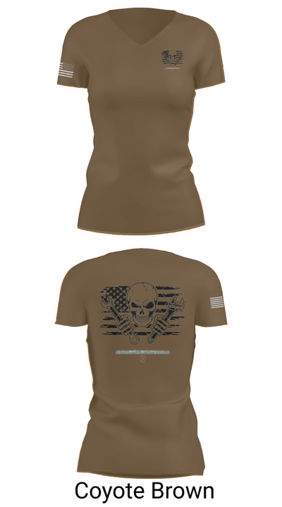 1245th Transportation Company 80401468 Women's Short Sleeve V-neck Shirt - 8