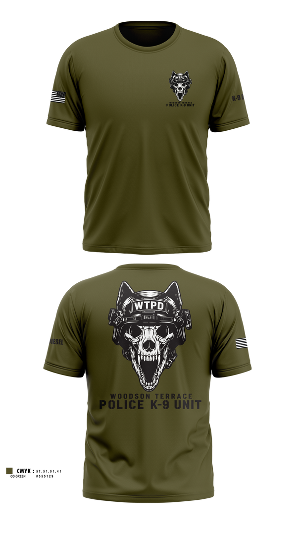 Woodson Terrace Police Department Short Sleeve Performance Shirt - 100