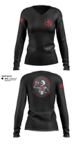 106 Fuels Shop 90639653 Women's Long Sleeve V-neck Shirt - 21