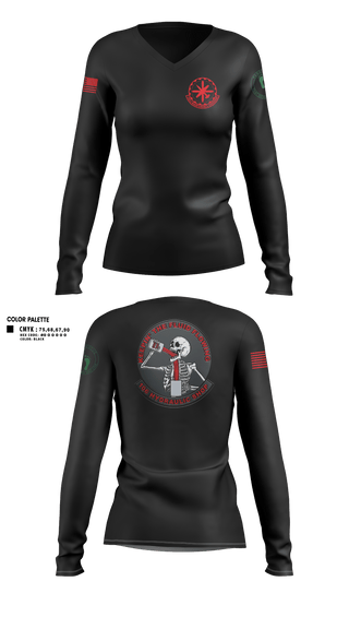 Womens Long Sleeve Vneck Shirt, 106 Fuels Shop, Air Force, Teamtime, Team time, sublimation, custom sports apparel, team uniforms, spirit wear, spiritwear, sports uniforms, custom shirts, team store, custom team store, fundraiser sports, apparel fundraiser