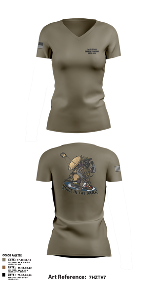 Womens Short Sleeve Vneck Shirt, CCO 603 ASB 3CAB, Army, Teamtime, Team time, sublimation, custom sports apparel, team uniforms, spirit wear, spiritwear, sports uniforms, custom shirts, team store, custom team store, fundraiser sports, apparel fundraiser