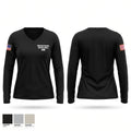 Okaloosa County Sheriff’s Office SRO Women's Long Sleeve V-neck Shirt - 1