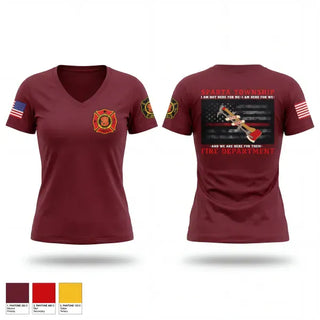 Womens Short Sleeve Vneck Shirt, Sparta Township Fire Department, Fire Department, Teamtime, Team time, sublimation, custom sports apparel, team uniforms, spirit wear, spiritwear, sports uniforms, custom shirts, team store, custom team store, fundraiser sports, apparel fundraiser