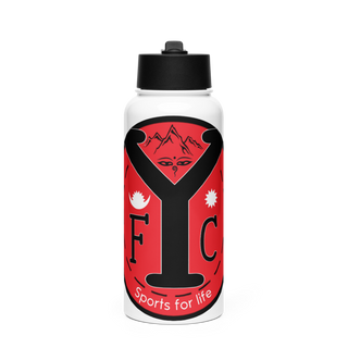 YFC 36438869 Stainless Steel Water Bottle with a Straw Lid