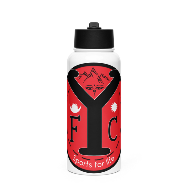 YFC 36438869 Stainless Steel Water Bottle with a Straw Lid