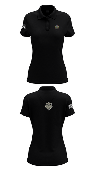 Womens Short Sleeve Performance Polo, 4-10 CAV 3 ABCT 4 ID, , Teamtime, Team time, sublimation, custom sports apparel, team uniforms, spirit wear, spiritwear, sports uniforms, custom shirts, team store, custom team store, fundraiser sports, apparel fundraiser