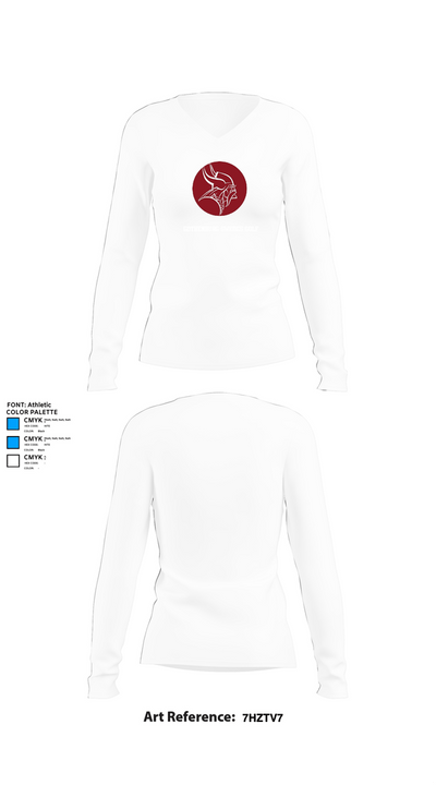Gothenburg Swedes Golf 80910153 Women's Long Sleeve V-neck Shirt - 15