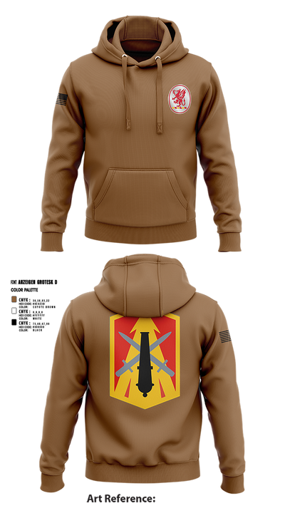 3rd Battalion 13th Field Artillery Regiment 52621930 Hoodie - 3