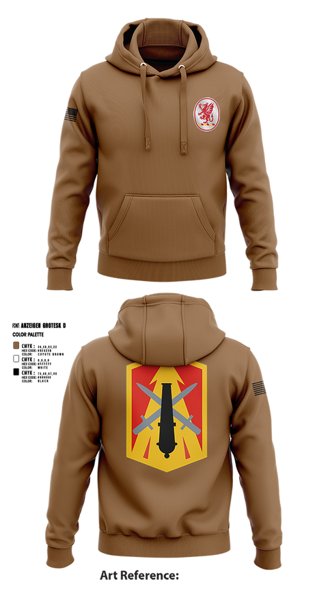 Hoodie, 3rd Battalion 13th Field Artillery Regiment, , Teamtime, Team time, sublimation, custom sports apparel, team uniforms, spirit wear, spiritwear, sports uniforms, custom shirts, team store, custom team store, fundraiser sports, apparel fundraiser