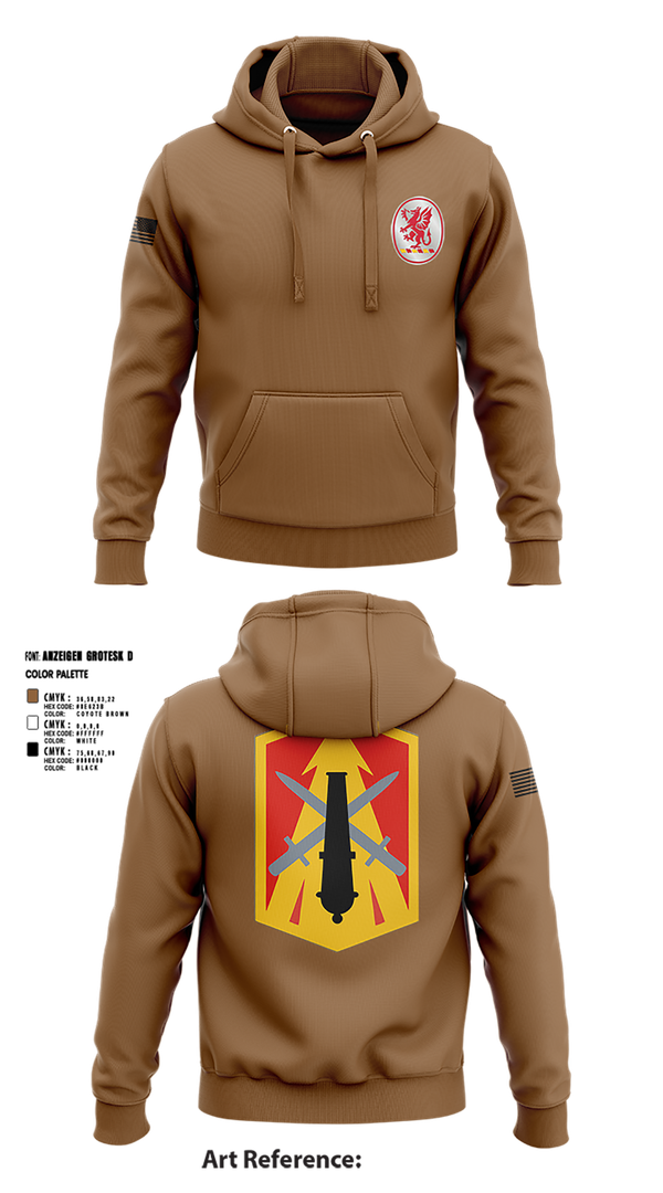 Hoodie, 3rd Battalion 13th Field Artillery Regiment, , Teamtime, Team time, sublimation, custom sports apparel, team uniforms, spirit wear, spiritwear, sports uniforms, custom shirts, team store, custom team store, fundraiser sports, apparel fundraiser