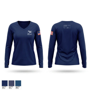 Womens Long Sleeve Vneck Shirt, Baptist Health Protective Services, Police, Teamtime, Team time, sublimation, custom sports apparel, team uniforms, spirit wear, spiritwear, sports uniforms, custom shirts, team store, custom team store, fundraiser sports, apparel fundraiser