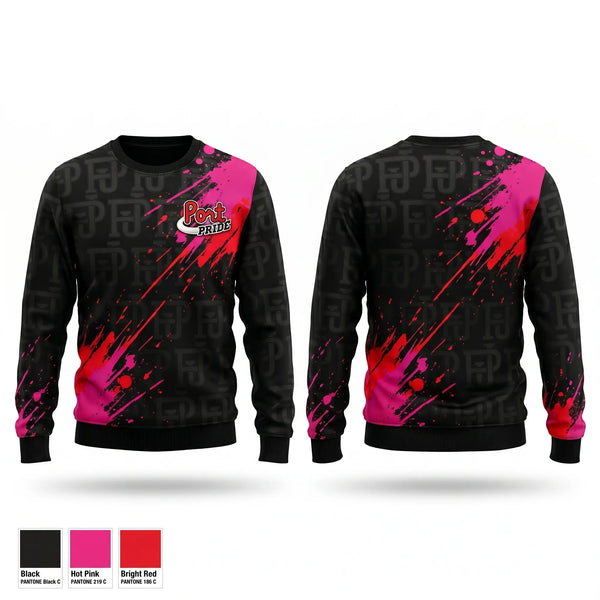 Crew Neck Sweatshirt, Port Jervis High School Wrestling, Wrestling, Teamtime, Team time, sublimation, custom sports apparel, team uniforms, spirit wear, spiritwear, sports uniforms, custom shirts, team store, custom team store, fundraiser sports, apparel fundraiser
