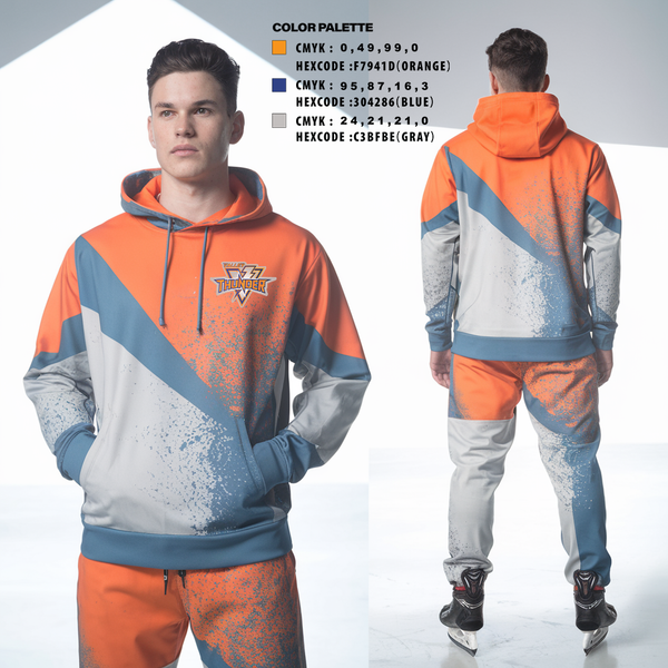Hoodie, Valley Thunder, Ice Hockey, Teamtime, Team time, sublimation, custom sports apparel, team uniforms, spirit wear, spiritwear, sports uniforms, custom shirts, team store, custom team store, fundraiser sports, apparel fundraiser