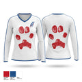 Huskies Women's Long Sleeve V-neck Shirt - 1
