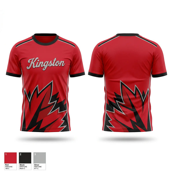 Soft Poly Tee Cotton Like Feel, Kingston Redskins, Baseball, Teamtime, Team time, sublimation, custom sports apparel, team uniforms, spirit wear, spiritwear, sports uniforms, custom shirts, team store, custom team store, fundraiser sports, apparel fundraiser