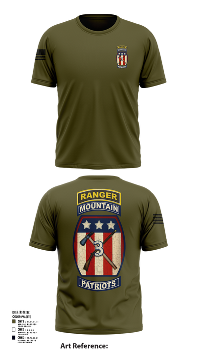 2-47 infantry 3rd BRG 10th MTN 15406658 Short Sleeve Performance Shirt - 101