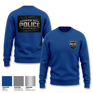 Crew Neck Sweatshirt, Broken bow police department, Police, Teamtime, Team time, sublimation, custom sports apparel, team uniforms, spirit wear, spiritwear, sports uniforms, custom shirts, team store, custom team store, fundraiser sports, apparel fundraiser