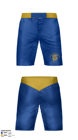 Fight Shorts, St Francis Borgia High School Wrestling, Wrestling, Teamtime, Team time, sublimation, custom sports apparel, team uniforms, spirit wear, spiritwear, sports uniforms, custom shirts, team store, custom team store, fundraiser sports, apparel fundraiser