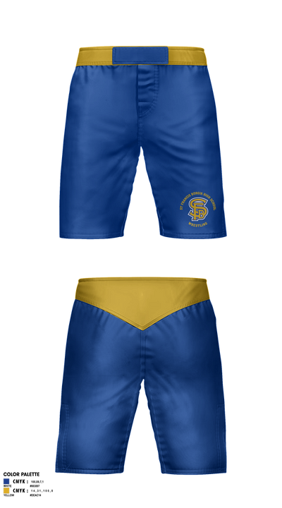 St Francis Borgia High School Wrestling 6605377 Fight Shorts - 1