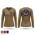 10th CAB, 277 ASB, A Co 52722803 Women's Long Sleeve V-neck Shirt - 1