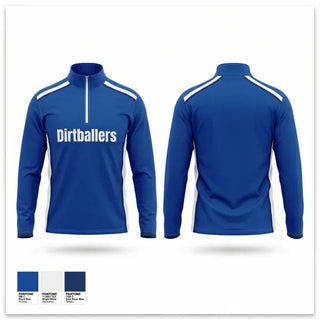 Quarter Zip Jacket, Dirtballers, Softball, Teamtime, Team time, sublimation, custom sports apparel, team uniforms, spirit wear, spiritwear, sports uniforms, custom shirts, team store, custom team store, fundraiser sports, apparel fundraiser
