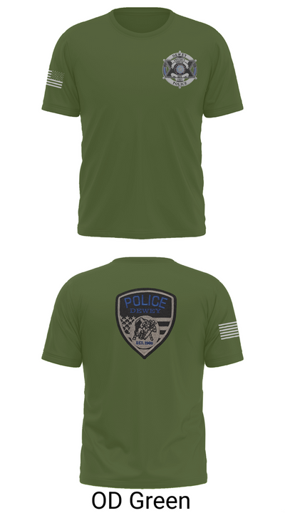 Dewey Police Department 16354640 Short Sleeve Performance Shirt - 53
