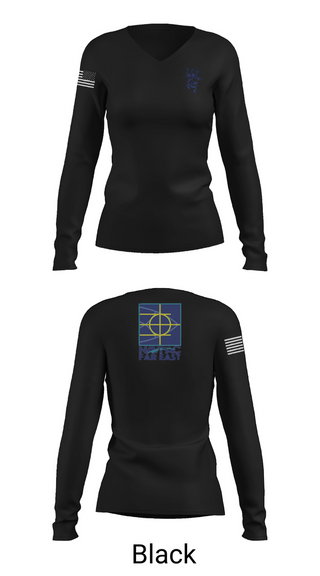 Womens Long Sleeve Vneck Shirt, PWD MISAWA, , Teamtime, Team time, sublimation, custom sports apparel, team uniforms, spirit wear, spiritwear, sports uniforms, custom shirts, team store, custom team store, fundraiser sports, apparel fundraiser