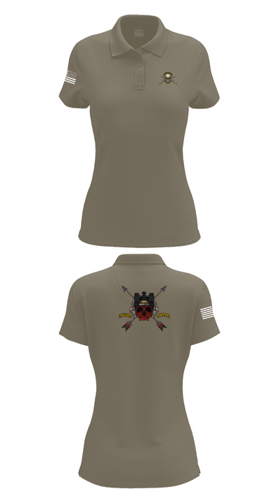 HHC 1ST BN 65TH INF REG 37027078 Women's Short Sleeve Performance Polo  - 75