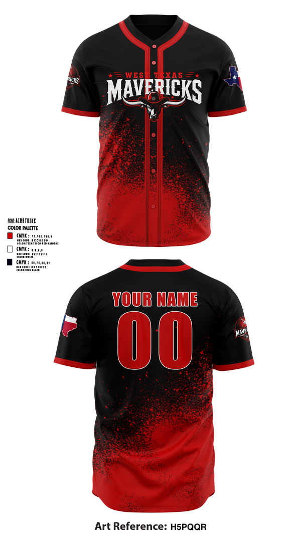 Full Button Baseball Jersey, West Texas Mavericks, Baseball, Teamtime, Team time, sublimation, custom sports apparel, team uniforms, spirit wear, spiritwear, sports uniforms, custom shirts, team store, custom team store, fundraiser sports, apparel fundraiser