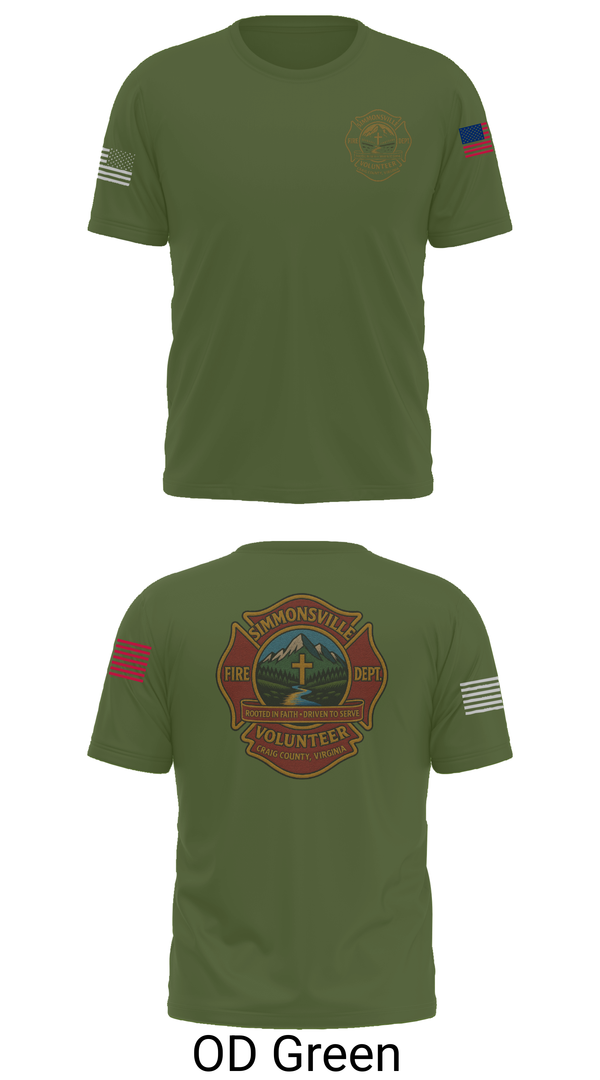 Short Sleeve Performance Shirt, Simmonsville VFD, , Teamtime, Team time, sublimation, custom sports apparel, team uniforms, spirit wear, spiritwear, sports uniforms, custom shirts, team store, custom team store, fundraiser sports, apparel fundraiser