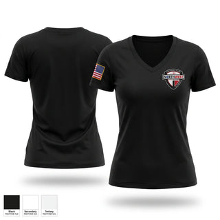 Womens Short Sleeve Vneck Shirt, NW30, EMS/EMT, Teamtime, Team time, sublimation, custom sports apparel, team uniforms, spirit wear, spiritwear, sports uniforms, custom shirts, team store, custom team store, fundraiser sports, apparel fundraiser