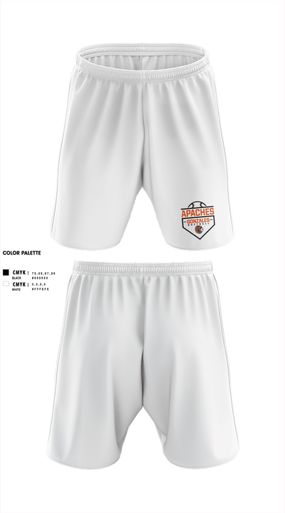 Gonzales High School Softball 86038121 Athletic Shorts With Pockets - 3